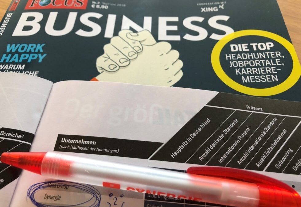 SYNERGIE ausgezeichnet als TOP Wegbereiter für die Karriere