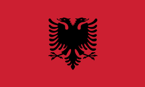Flagge von Albanien